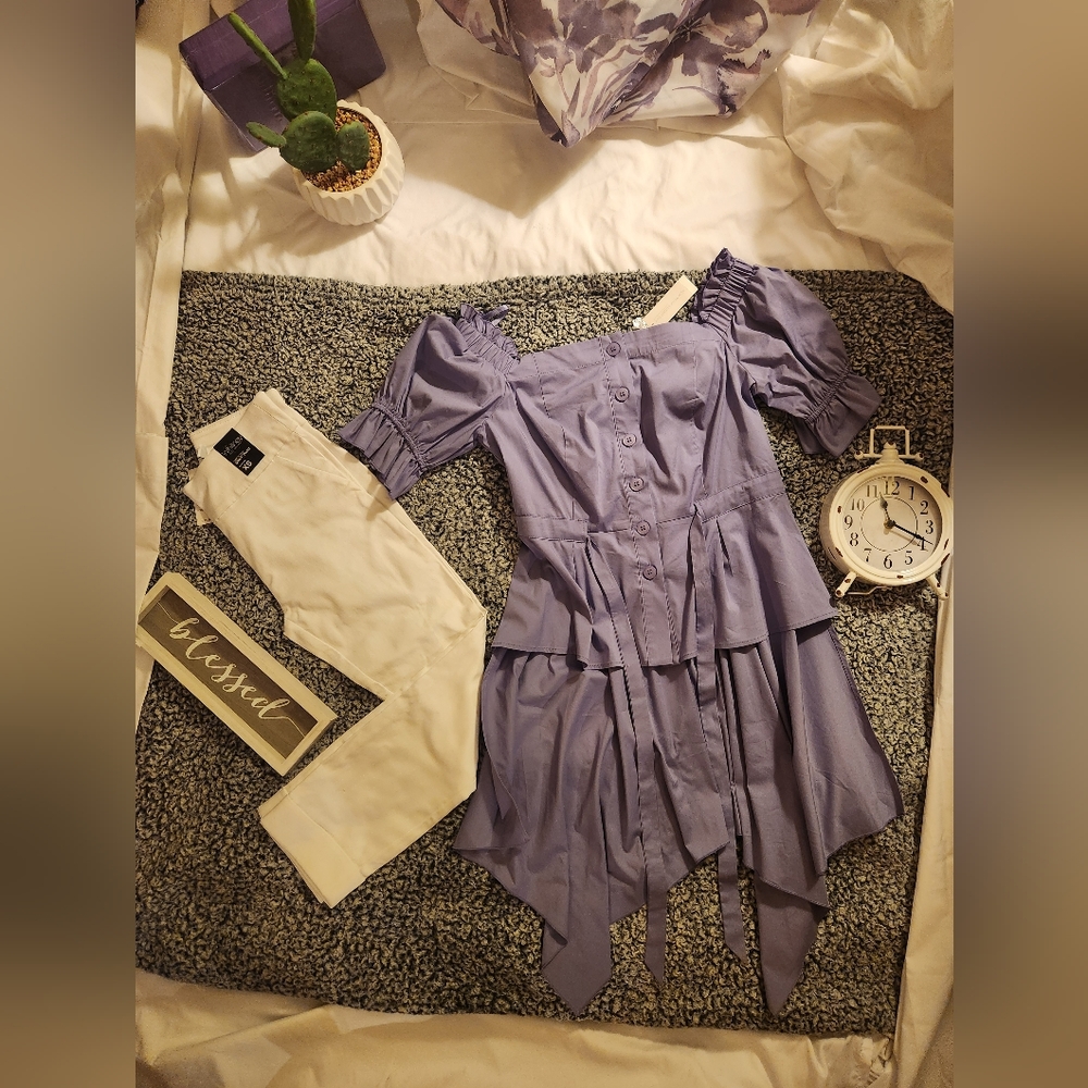 Purple and White Set